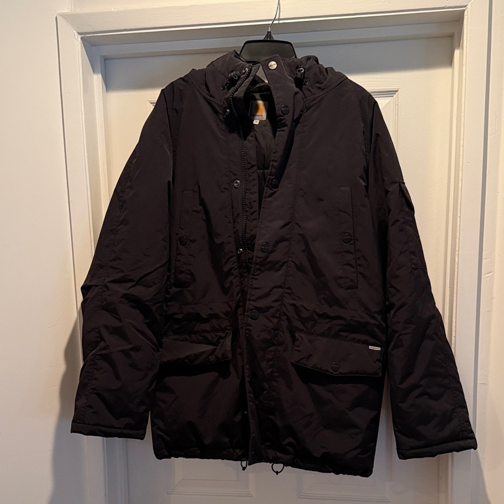 Carhartt Mens Black Anchorage Parka Jacket